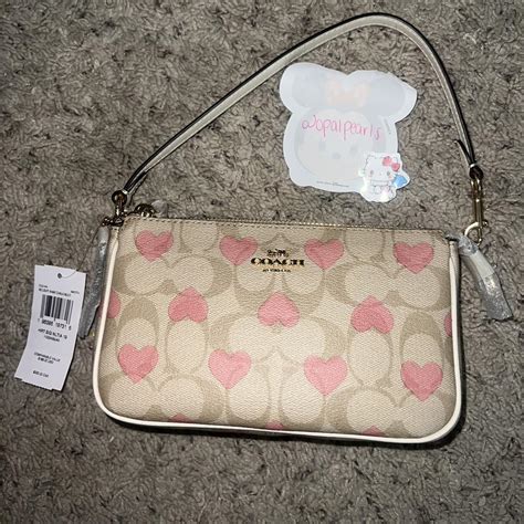 coach nolita 19 pink heart